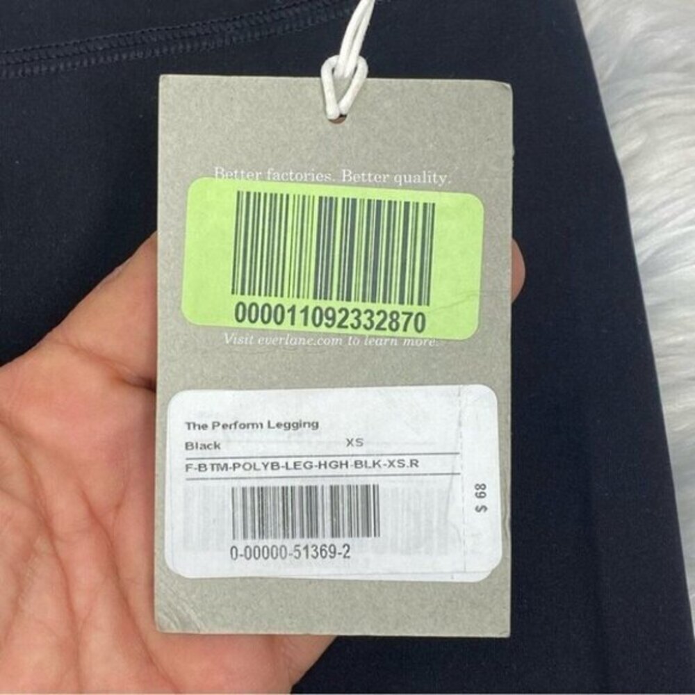 Everlane The Perform Legging Black High Waisted ReNew XS Regular New - Picture 9 of 14